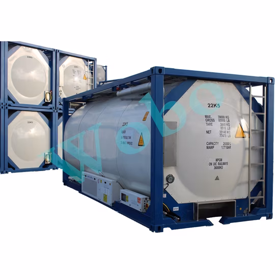 20FT/40FT Liquid Chlorine Helium Transport ISO Tank with ASME Standard