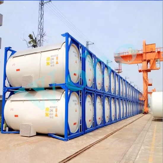 20FT/40FT Liquid Chlorine Helium Transport ISO Tank with ASME Standard