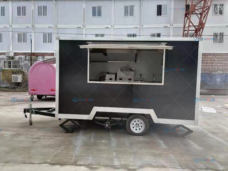 Ice Cream Mobile Food Trucks for Sale/Container Mobile Kitchen Food Cart/Europe Fast Food Trailer