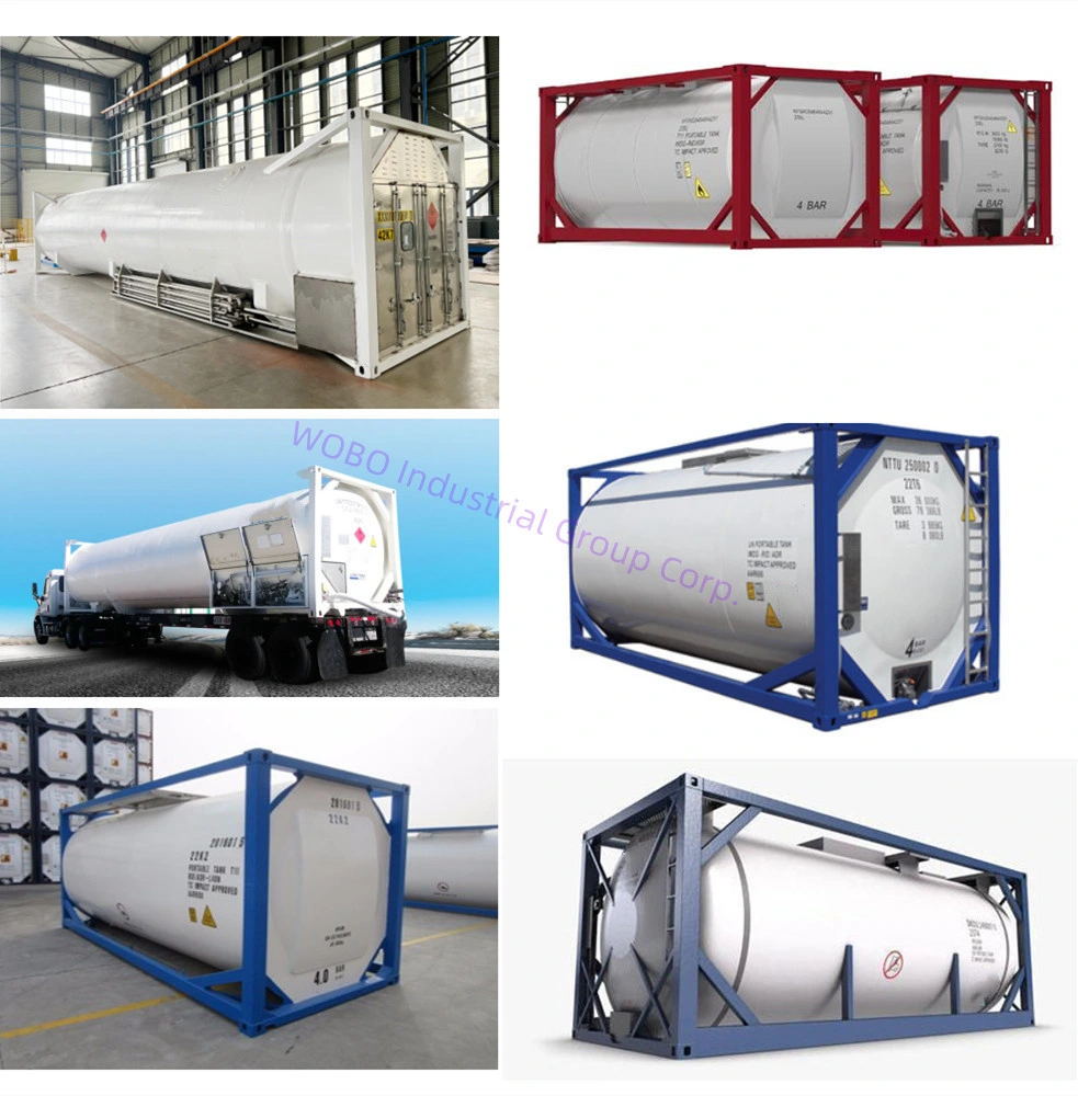 20FT/40FT Liquid Chlorine Helium Transport ISO Tank with ASME Standard