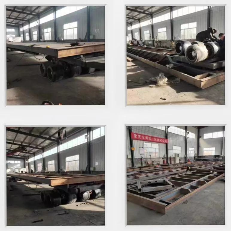 Heavy Load Hot-DIP Galvanizing Double Axle Excavator Trailer Flatbed Car Trailer Special Customized Car Trailers