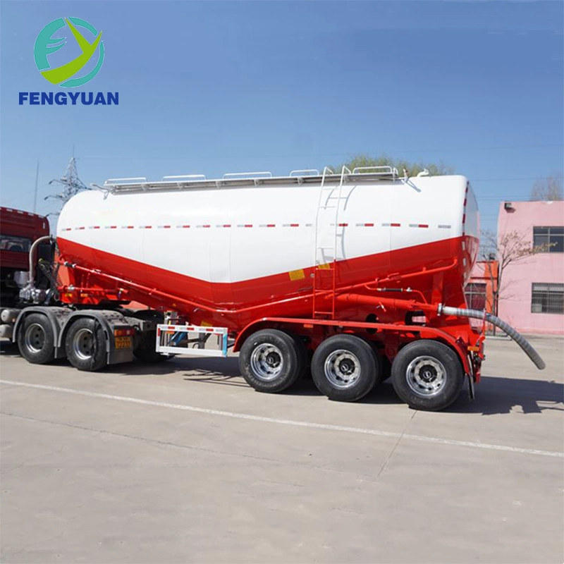 60ton Tanker Storage Tank Dry Powder Bulk Cement Semi Truck Trailers