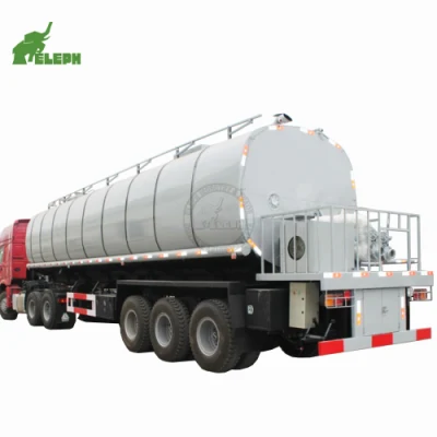 3 Axle Heating System Liquid Storage Tanker Semi Trailer Bitumen Storage Tank