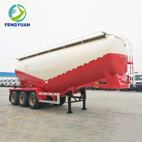 60ton Tanker Storage Tank Dry Powder Bulk Cement Semi Truck Trailers