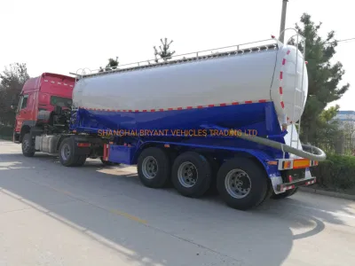 Manufacturers Flour Bulk Tanker Trailer Turkish Cement Silo Trailer 80tons 60tons Capacity Cement Tanker